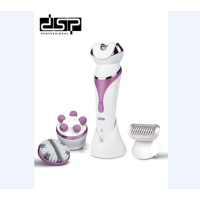Багатофункціональний електричний епілятор, пилка, масажер, очисник 5в1 DSP-80012 (24 шт./ясне)