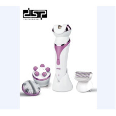 Багатофункціональний електричний епілятор, пилка, масажер, очисник 5в1 DSP-80012 (24 шт./ясне)