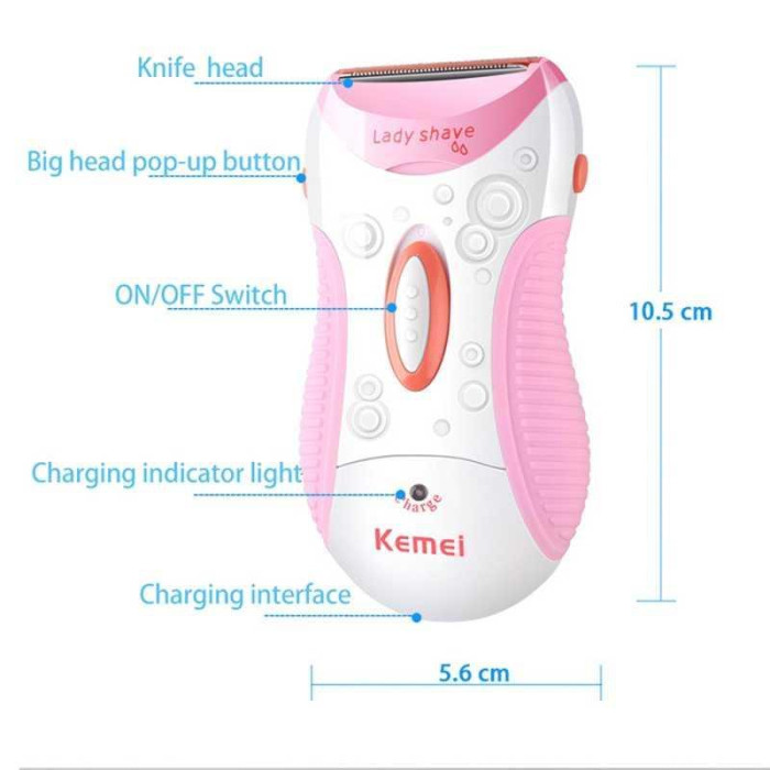 Епілятор акумуляторний Kemei KM 1187 5в1 (60 шт./яй)
