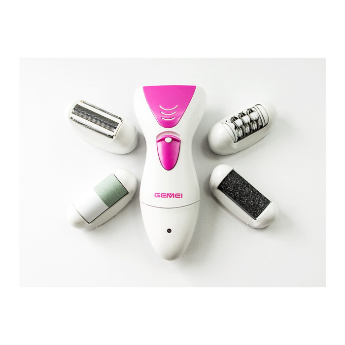 Епілятор Gemei GM 7006 4в1 бездротовий + тример + пемза (40 шт./яск)