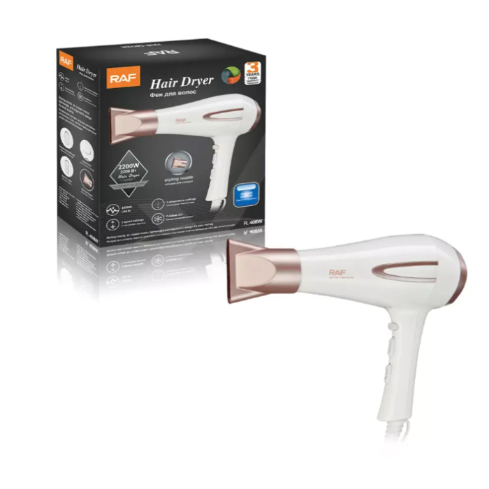 Фен для волосся RAF R.408, 2200 Вт (12)