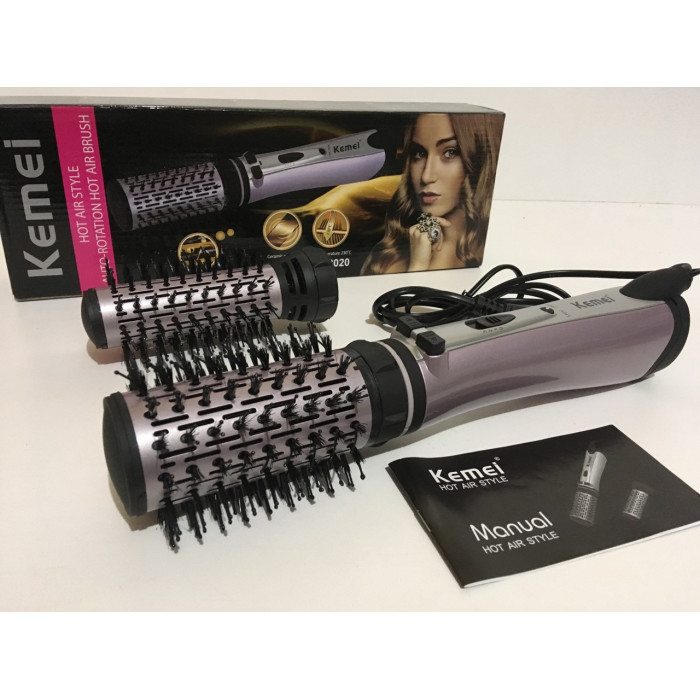 Фен для укладання волосся з насадками Kemei KM-8020 (10 шт./ясть)
