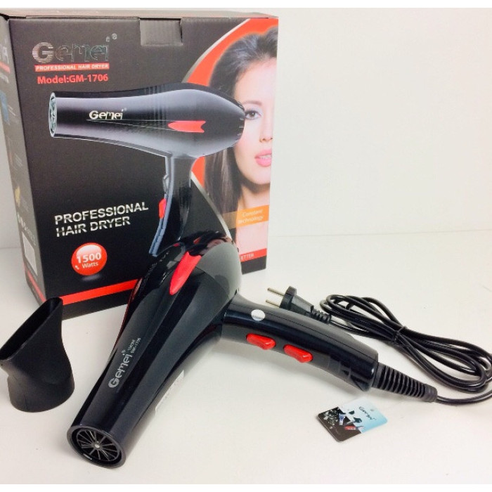 Фен для укладання волосся Gemei GM-1706 (40 шт./яскравий)