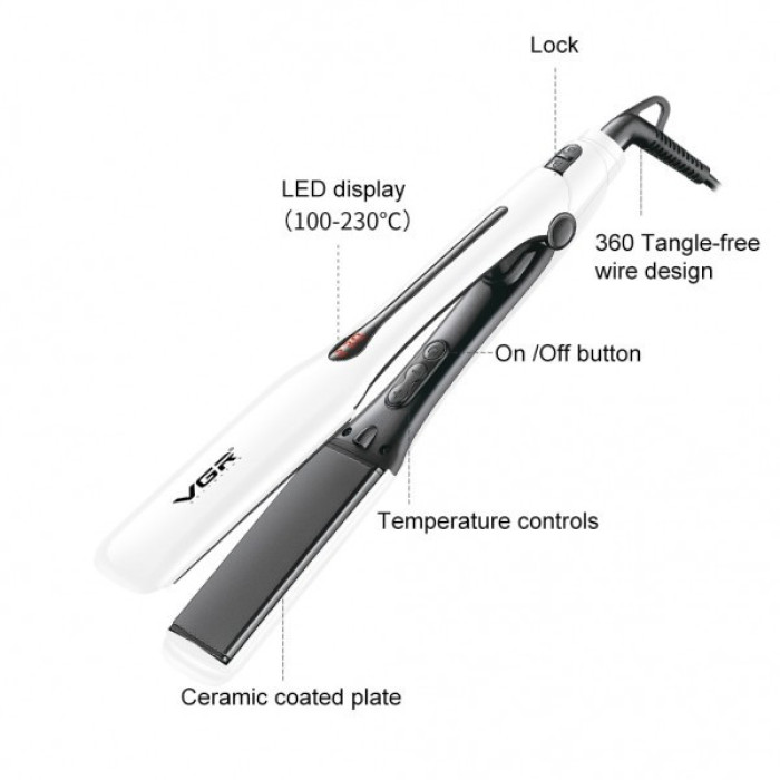 Праска випрямляч для волосся VGR V 556 (40 шт./яск.)