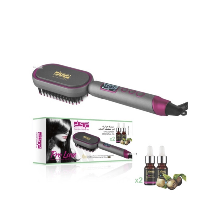 Електричний гребінець випрямляч для волосся (Щетка-випрямляч) + олія DSP 10248 (12 шт./ясть)