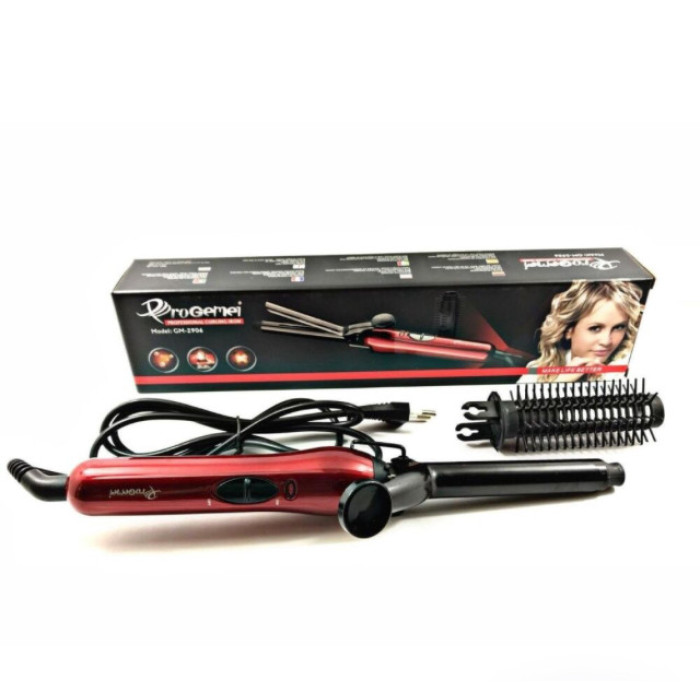 Плойка щипці зі знімною насадкою ProGemei GM 2906 (60 шт./ясть)