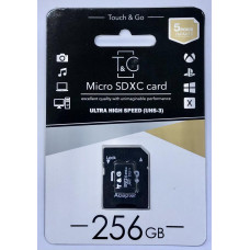 Картка пам'яті T&G micro SDHC 256 GB Class 10 +адаптер