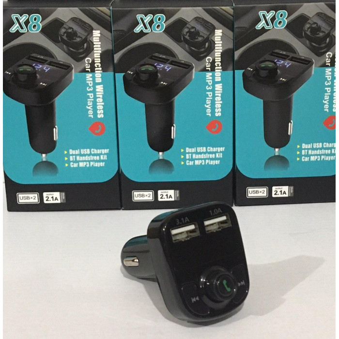 FM Модулятор з блютузом FM-X8 ART-4522 (100 шт./яск)