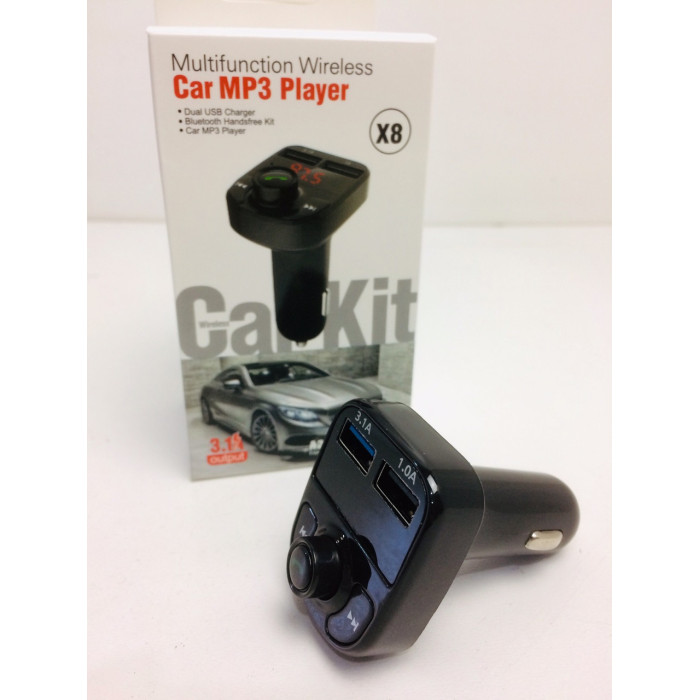 FM Модулятор з блютузом FM-X8 ART-4522 (100 шт./яск)