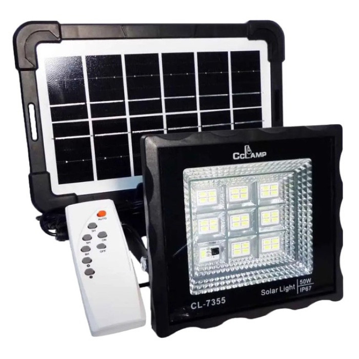 CL-7355 Прожектор акумуляторний світлодіодний 50W з сонячною панеллю CL 7355 (32)