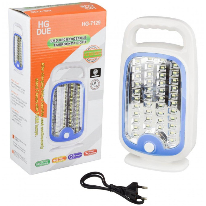 Світлодіодна лампа HG-7129, 3000 mAh з яскравим освітленням з акумулятором (30)