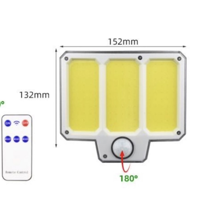 PL461 Вуличний ліхтар з сонячною панелю з датчиком руху (45)