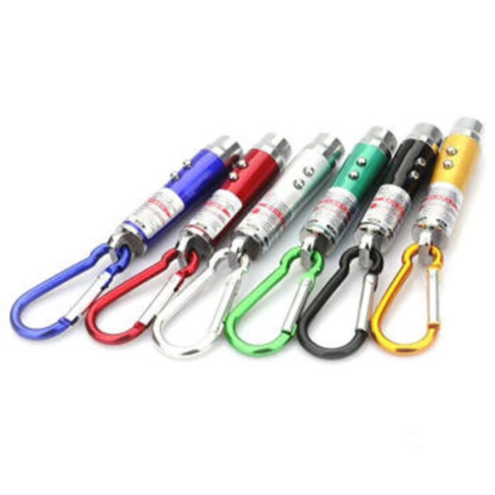 Брелок ZK 117-2/4591 ліхтар + лазер + ультрафіолет 3 в1 (600 шт./яский)