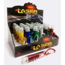 Брелок ZK 117-2/4591 ліхтар + лазер + ультрафіолет 3 в1 (600 шт./яский)