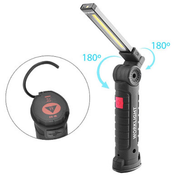 Ліхтар для Кемпінгу W 51-SMD+COB, поворот на 180o+1805, струс акуму. ЗП microUSB (120 шт./ясть)