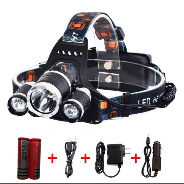 Налобний ліхтар Bailong Police RJ-3000/ 872 (2 T5X1 T6X2/18650) (120 шт/ясть)