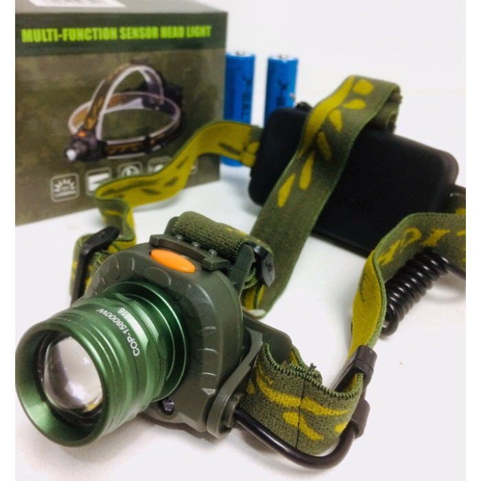 Налобний ліхтар з датчиком руху Bailong Police BL-602