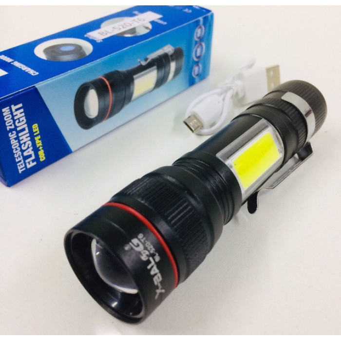 Фонарик Police BL-520/6991 T6 COB,USB (240 шт/ящ)