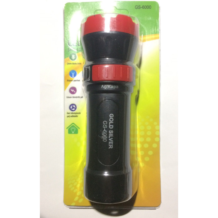 Акумуляторний ліхтар GOLD SILVER GS 6000 1 x 0.5 W LED (200 шт./яский)