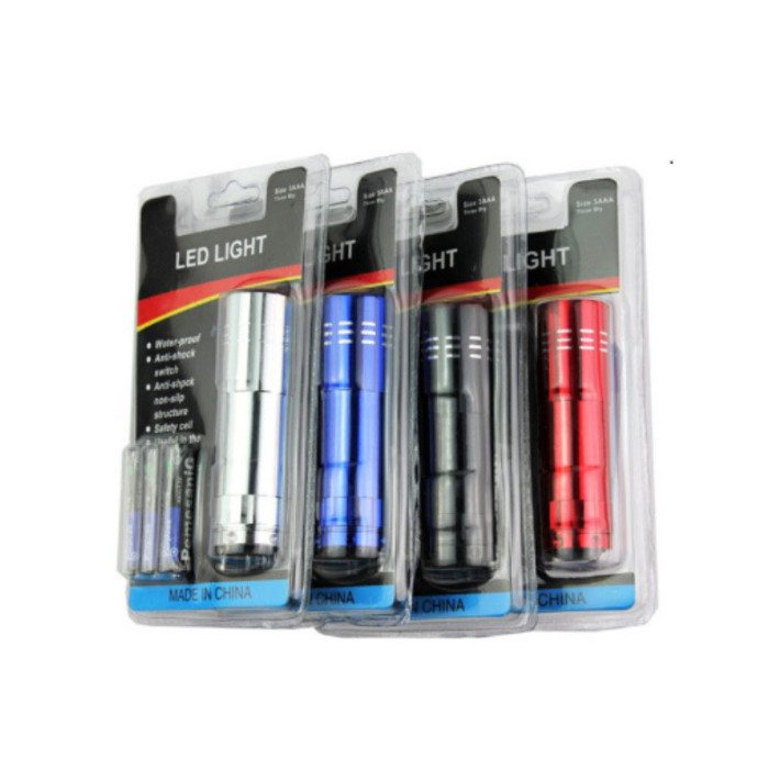 Ліхтар ручний світлодіодний RT 907/519/PT 1909, 3AAA x 9LED (240 шт./яский)