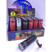 Ліхтар ручний світлодіодний RT 907/519/PT 1909, 3AAA x 9LED (240 шт./яский)