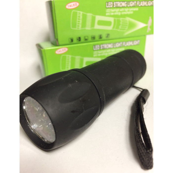 Ліхтар ручний прогумований на батарейках 3AAA x 9 LED BL 512/ 903 (240 шт./ясть)