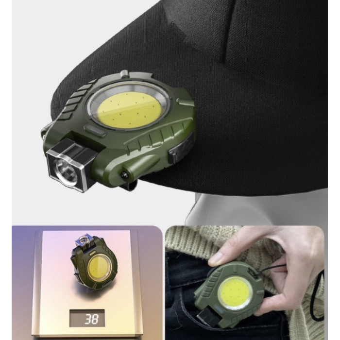 Акумуляторний ліхтар карабін з червоним і білим світлом RB 440/ 5145 (600mAh, магніт, брелок) (240)