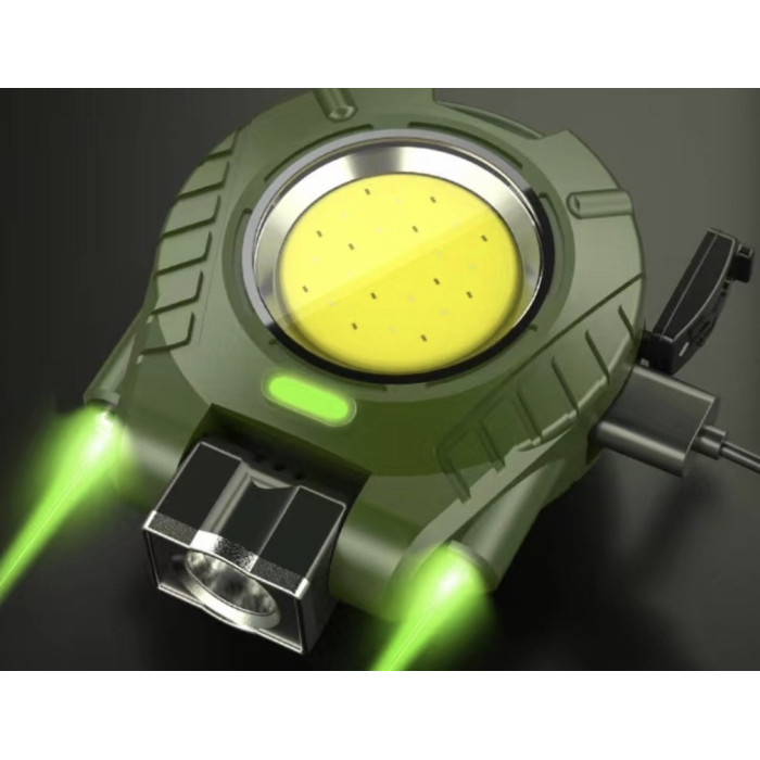 Акумуляторний ліхтар карабін з червоним і білим світлом RB 440/ 5145 (600mAh, магніт, брелок) (240)