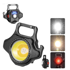 Акумуляторний ліхтар карабін з червоним і білим світлом RB 437/ 5146 (600mAh, магніт, брелок) (240)