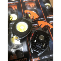 Акумуляторний ліхтар карабін з червоним і білим світлом+запальничка ART 5147 (600mAh, магніт, брелок) (240)