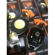 Акумуляторний ліхтар карабін з червоним і білим світлом+запальничка ART 5147 (600mAh, магніт, брелок) (240)