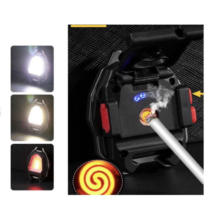 Акумуляторний ліхтар карабін з червоним і білим світлом RB 441/ 5144 (600mAh, магніт, брелок) (240)