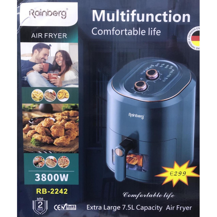 Аерофритюрниця з таймером Rainberg RB-2242 6 л 3800W (4 шт.)