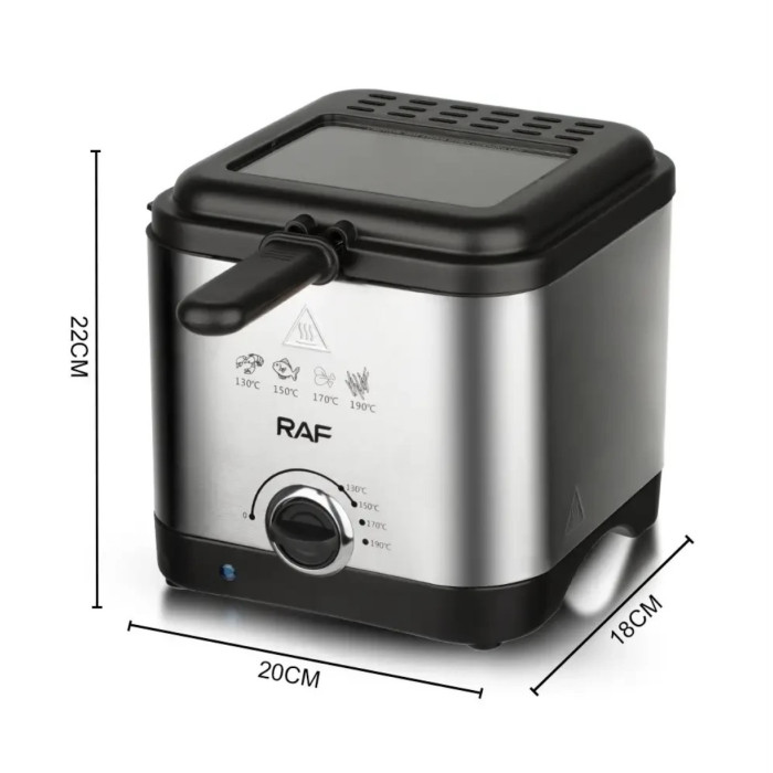 Фритюрниця 2,5L 1000 BT RAF 5300 (6)