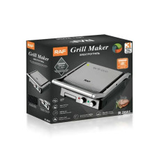 Гриль контактний 2800Вт BBQ RAF R2681/ 7266 (4шт/ящ)