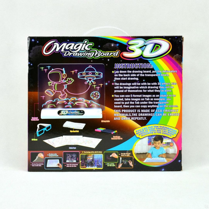 Дошка для малювання Magic 3D Drawing Board YM-124/EL-623 (30 шт./яск)