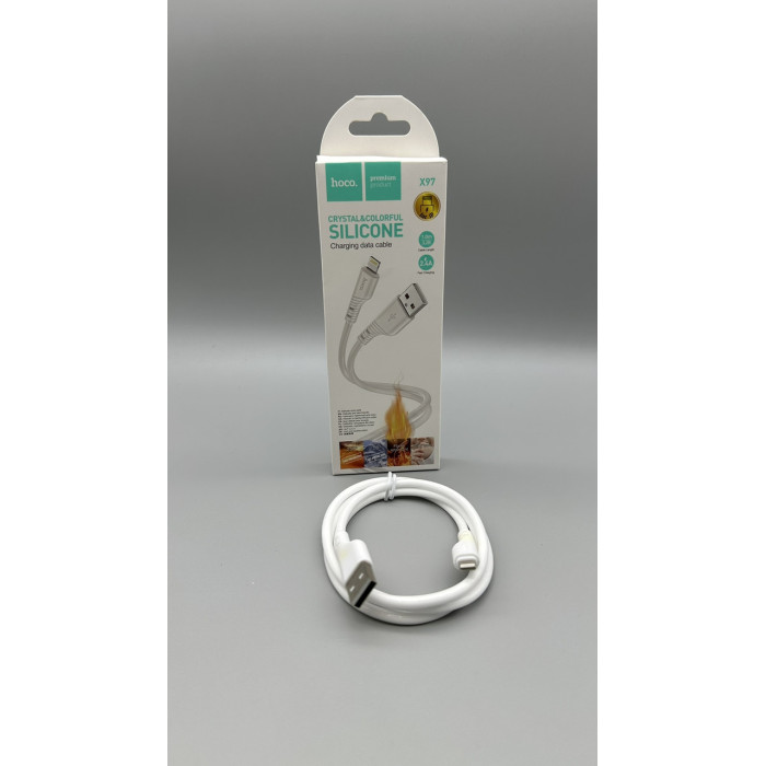 Кабель HOCO X97 iPhone5 Crystal color silicone 1м 2.4A