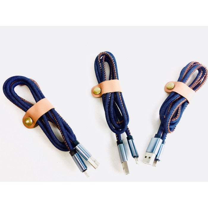 USB-кабель у джинсові обплетення B-29/895 (USB/MICRO USB)