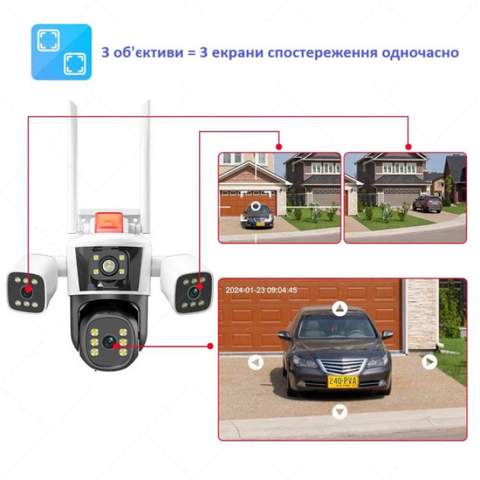 Камера 3 CAMERA WIFI 12 mp вулична ART 9578 (16)