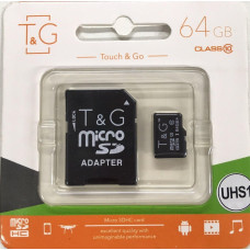 Картка пам'яті T&G micro SDHC 64 GB Class 10 +адаптер