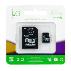 Картка пам'яті T&G micro SDHC 32 GB Class 10 +адаптер