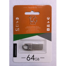 Флеш драйв T&G Flash Draiv металева з карабiном (USB/ 64GB/ 2.0)