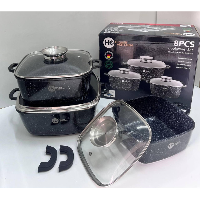 HK-302 Посудина набір граніт квадрат (3 шт) (4)