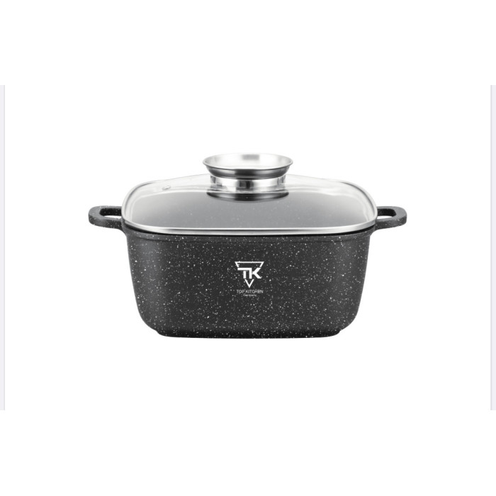 Каструля Top Kitchen (чорна в білу точку 28 см) TK 00056 (6 шт./яский)