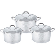 BN-682 Набір каструль-Нерж. сталь, 1,9 л, 2,6 л, 3,6 л. 6 предм (4)