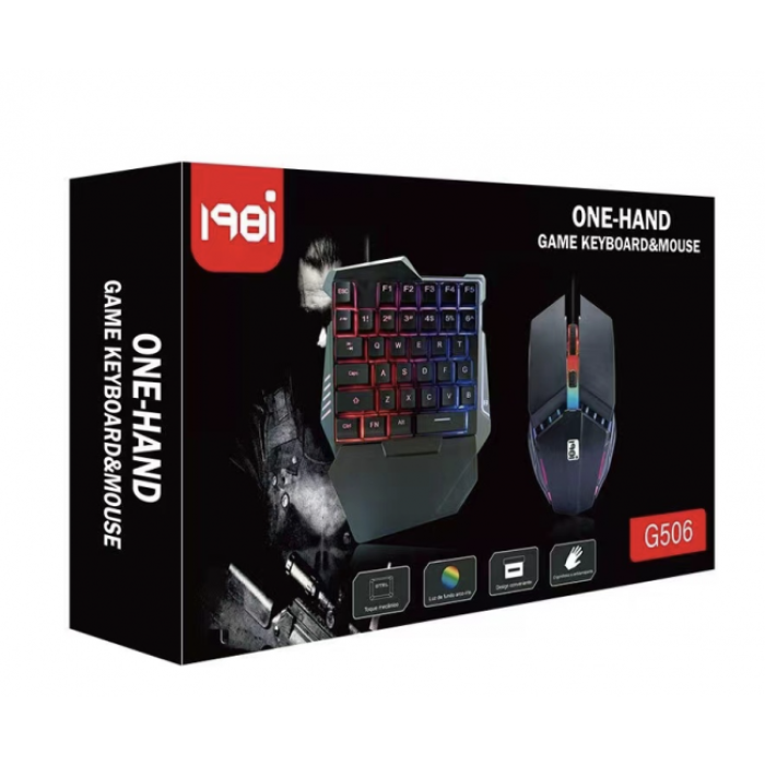 Клавіатура Мишка 198I G506/ 7772 black (40)