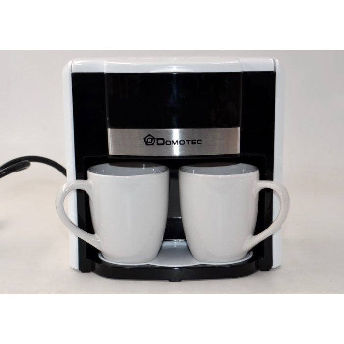 Кавоварка + 2 чашки DOMOTEC White MS-0706/6690 (6 шт./ясть)