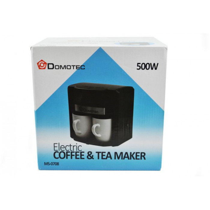 Кавоварка + 2 чашки DOMOTEC MS-0708/4280 (6 шт./ясть)