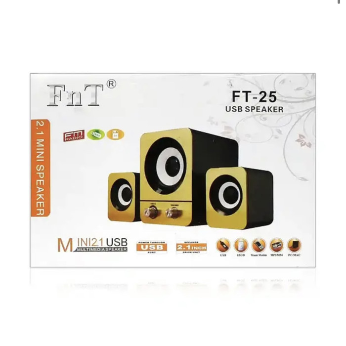 Музичні колонки для комп'ютера 2.1 FT-25 8786 (30 шт)