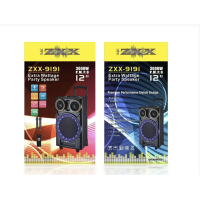 Акустична переносна колонка ZXX-9191/ 8215 60Вт 12" 67х38х32см TWS/FM/USB/TF/SD/BT/REC/LED/2MIC (1)